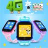A child wearing the SmartKid kids learning smartwatch while playing outdoors