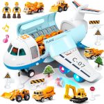 transport airplane toy set