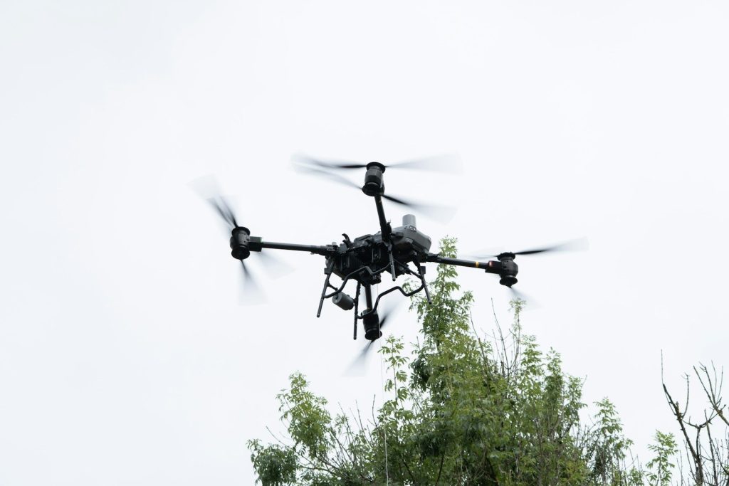 A sophisticated drone illustrating the potential of renewable energy technology